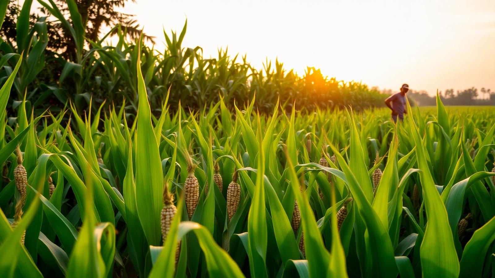 Panen jagung sehat