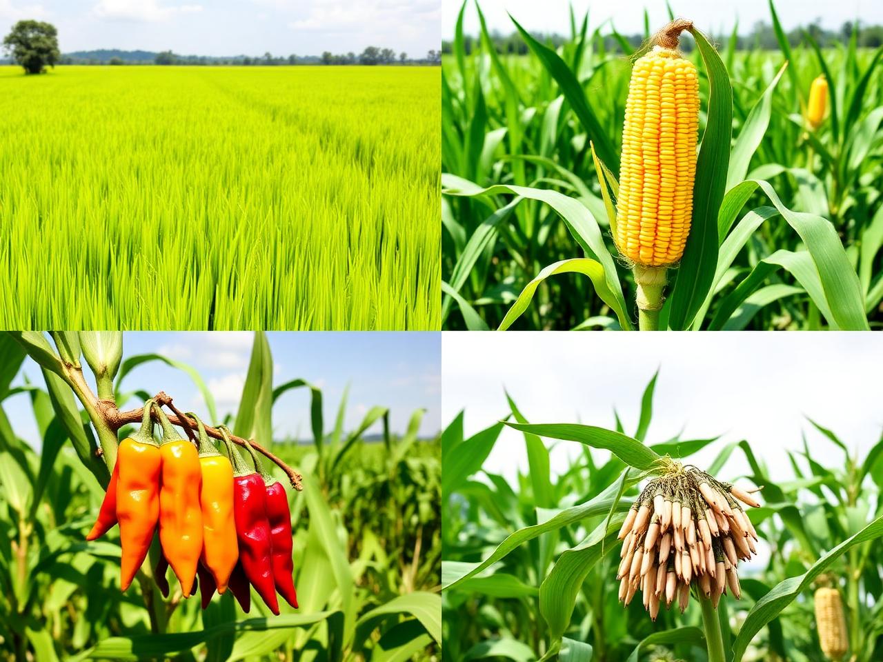 Komoditas pertanian Indonesia: padi, jagung, cabai, kedelai